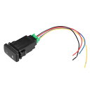 X AUTOHAUX Toyotaに対応アルファードANH10用の1個の穴拡張ポートスイッチリアフォグライトスイッチとワイヤー付き