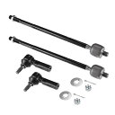 X AUTOHAUX Toyotaに対応マトリックス2003-2008年用フロントホイールドライブ用4個セットのフロントインナーアウタータイロッドエンドリンク 品番EV466なし