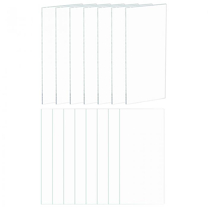 uxcell 15個 溶接レンズ 1.89" x 4.25" クリアガラス製アウターカバー ヘルメット用のインナーレンズ溶..