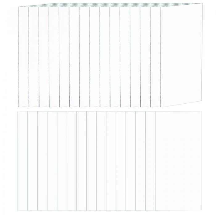 uxcell 30個 溶接レンズ 1.89" x 4.25" クリアガラス製アウターカバー ヘルメット用のインナーレンズ ..