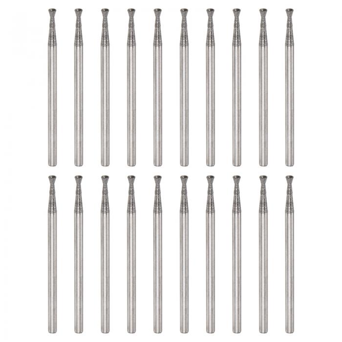 uxcell 20個のダイヤモンド研削ヘッド 直径2mm 3/32