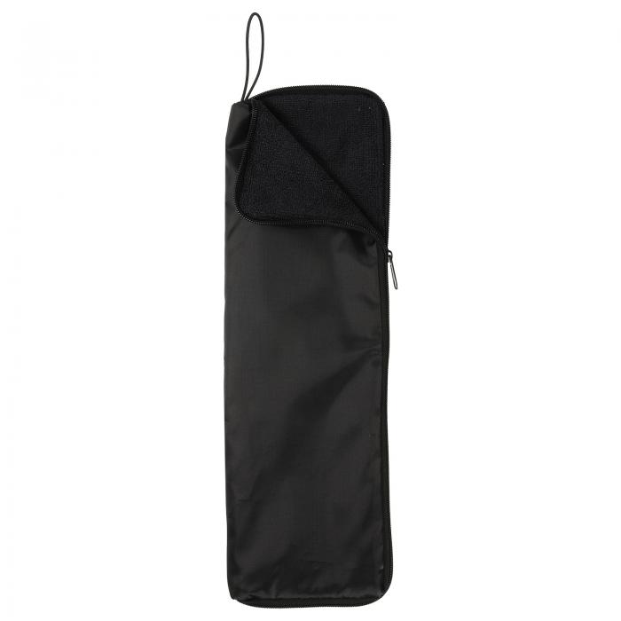 uxcell 濡れた傘用バッグ 15 3/4"x5" 極細繊維製 反転可能な傘カバー 携帯用防水ケース 収納 旅行 家庭 屋外用 黒
