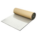 X AUTOHAUX 394mil 10mm 2.15sqft カーサウンドデッドニングマット アルミ箔クローズドセルフォームヒートシールド材 ダンピングセルフ...