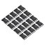 PATIKIL プラスチックバックル 40個 クイックサイドリリースクリップ ストラップ ウェビング ベルト 手芸 バックパック修理 縫製プロジェクト用 ブラック 25 mm