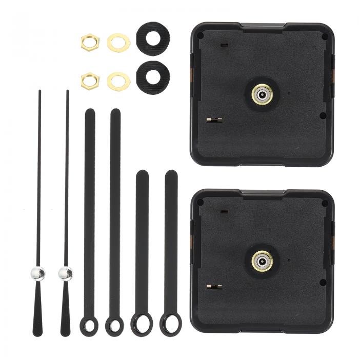 PATIKIL 時計仕掛け交換 2セットのクォーツ時計仕掛け 電池式DIY壁時計の針とモーターキット 修理部品 ..