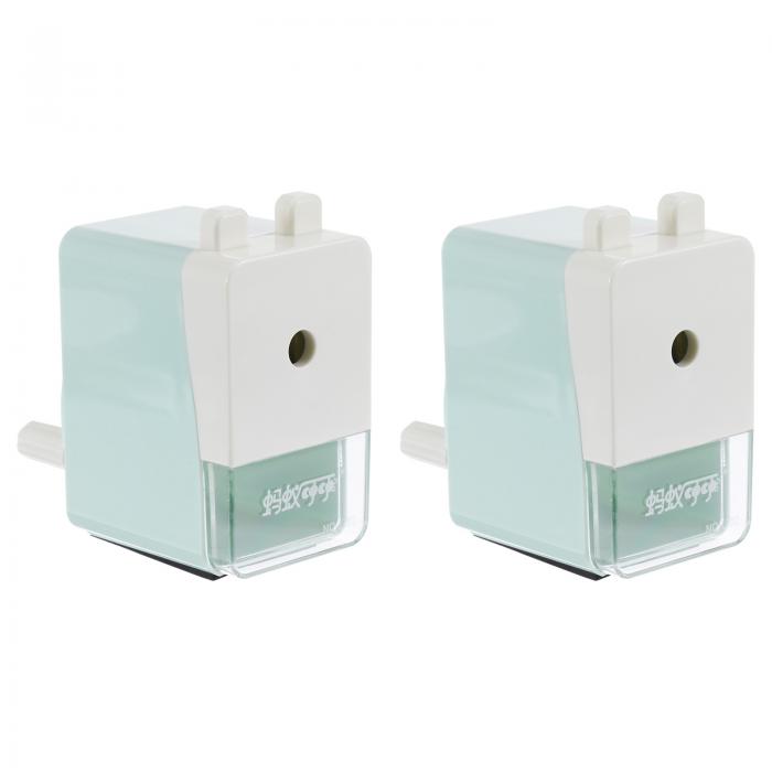 PATIKIL 鉛筆削り器 手動鉛筆削り 鉛筆シャープナー 2個 手回し 手動 小学生文房具オフィス用品 スタイ..