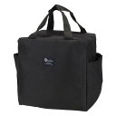 PATIKIL 女性/男性用ランチボックス 断熱クーラーランチバッグ 再利用可能なランチコンテナ 9.8x5.5x9.8" 仕事 ピクニック アウトドアに最適 黒