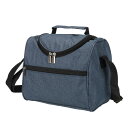 PATIKIL 女性/男性用ランチボックス 断熱クーラーランチバッグ 再利用可能なランチコンテナ 7.9x5.5x8.3" 仕事 ピクニック アウトドアに最適 ネイビーブルー