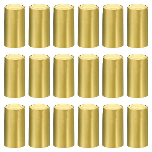 PATIKIL PVCワインボトル用 熱収縮キャップ テアタブ付き 60個入り 30x60mm ワイン収縮ラップシール ワインセラーや家庭で キッチン用 ゴー ルドトーン PATIKIL PVCワインボトル用 熱収縮キャップ テアタブ付き 60個入り 30x60mm ワイン収縮ラップシール ワインセラーや家庭で キッチン用 ゴー ルドトーン