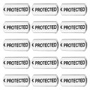PATIKIL ワードペンダント 20個 ミニワードペンダント"PROTECTED"ペンダントバルク彫刻 ヴィンテージメタル楽器 ノートデザイナー DIY ジュエリー作成用 ブレスレット ネックレス 工芸品 キーホルダー PROTECTED