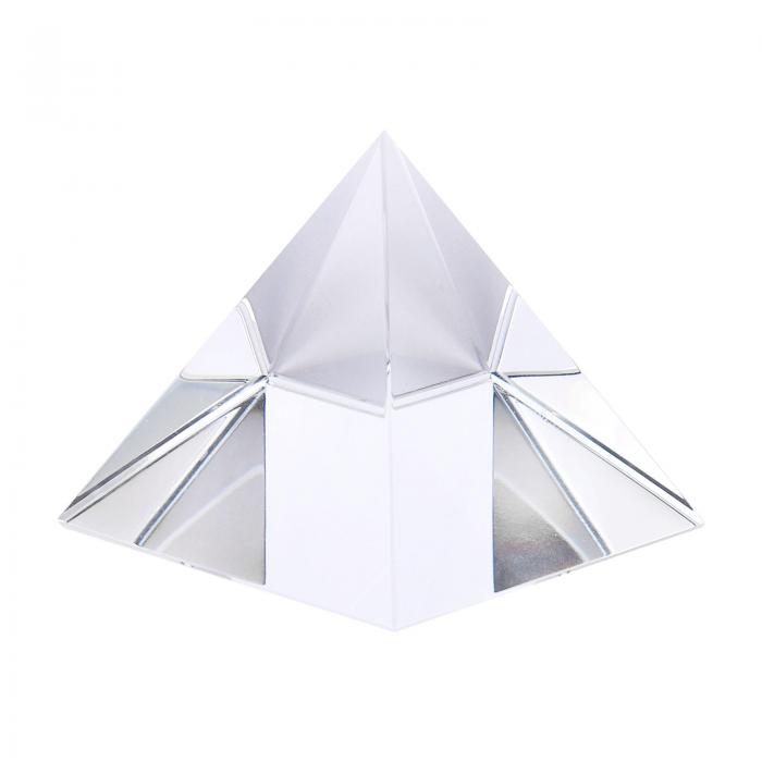 PATIKIL ピラミッドペーパーウェイト 水晶ピラミッドペーパーウェイトガラスプリズム 重いクリアプリズムガラス水晶 デスクトップギフト 写真 オフィス装飾 ...
