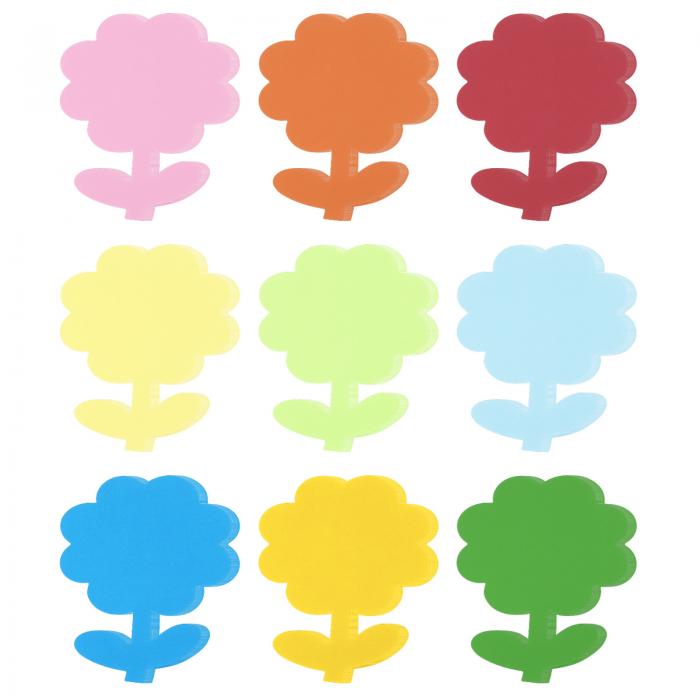 PATIKIL フラワー切り絵 色付き花切り紙 108枚 ペーパー 教室装飾用 DIYクラフト用 スタイル2 多色