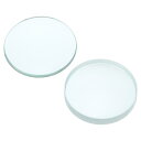 PATIKIL 10cm焦点距離50mm 二重凸レンズと10cm焦点距離50mm 二重凹レンズ1セット 物理実験教室用 ガラス光学研磨された丸いエッジ レンズ ...