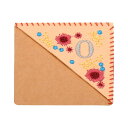 PATIKIL パーソナライズコーナー刺繍ブックマーク 可愛いお花 フェルトステッチ 三角 手作りブックページマーク 女性 男性 本好き 教師用 ピンク 文字O