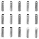PATIKIL M4x14 mm ナイロン先端イモネジ 15個 メートル六角ソケットヘッド カップポイントアンチスリップセット ネジ 内部六角ドライブ ハードウ...