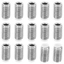 PATIKIL M8 x 14 mm ナイロン先端イモネジ 15個入り メートル六角穴付きヘッド カップポイント アンチスリップ セットスクリュー 内部ヘックス...