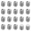 PATIKIL M5 x 5 mm ナイロン先端イモネジ 20個入り メートル六角ソケットヘッド カップポイント 滑り止めセットスクリュー 内部ヘックス ドライブハードウェア 304ステンレス鋼(3)