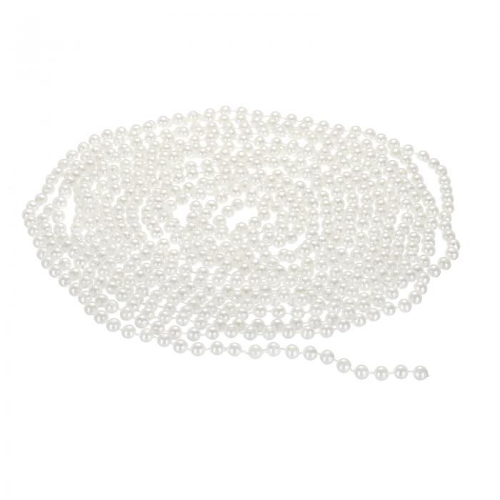 PATIKIL ビーズチェーン 手芸 パールビーズ 長さ5 M 直径6 mm パールシャワー アクセサリーパーツ ハン..