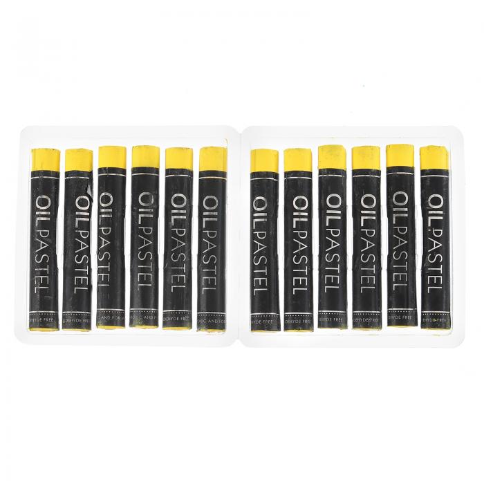 PATIKIL クリーミーなオイルパステル 12個 ソフトオイルクレヨン パステルスティック画材 アートペインティング 描画 ブレンディング用 アーティスト 初...