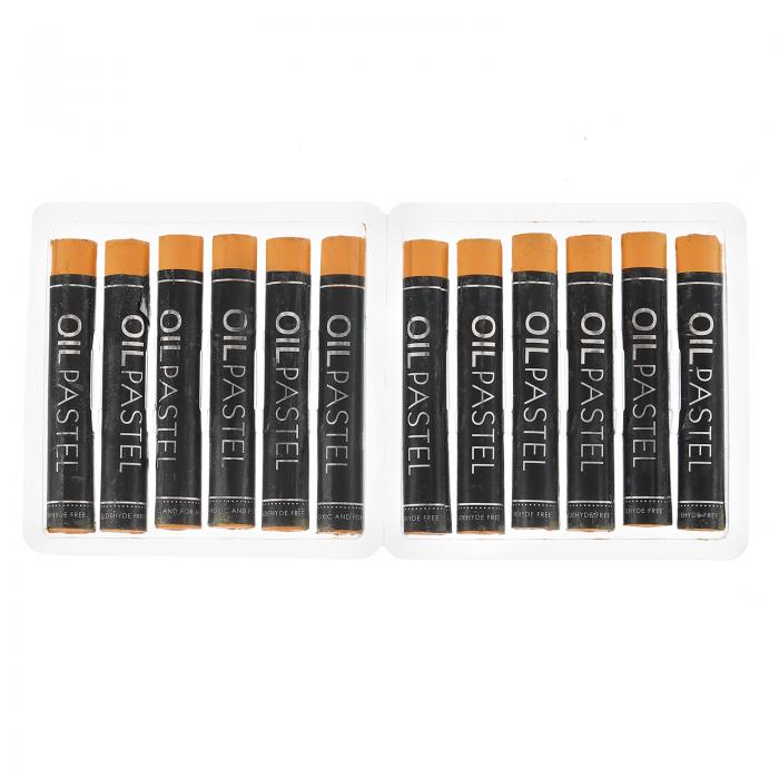 PATIKIL クリーミーなオイルパステル 12個 ソフトオイルクレヨン パステルスティック画材 アートペインティング 描画 ブレンディング用 アーティスト 初...