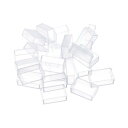 PATIKIL 3.2ml 水彩パン 24個入り 空のフルパン プラスチック水彩缶 水彩油絵アクリル絵の具トラベルブリキケースパレット用 クリア
