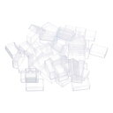 PATIKIL 3.2ml 水彩パン 48個入り 空のフルパン プラスチック水彩缶 水彩油絵アクリル絵の具トラベルブリキケースパレット用 クリア