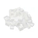 PATIKIL 2ml 水彩パン 48個入り 空のハーフパン プラスチック水彩缶 水彩油絵 アクリル絵の具 トラベルブリキケース パレットスタイル 1用 ホワイ...