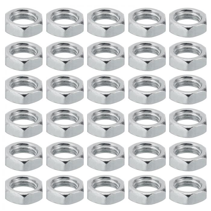 PATIKIL M14x1.5 スチール六角ナット 30個入り メートルねじ 亜鉛メッキ仕上げ ハードウェアナット スクリューボルトファスナー ランプ機械修理用 高さ7mm