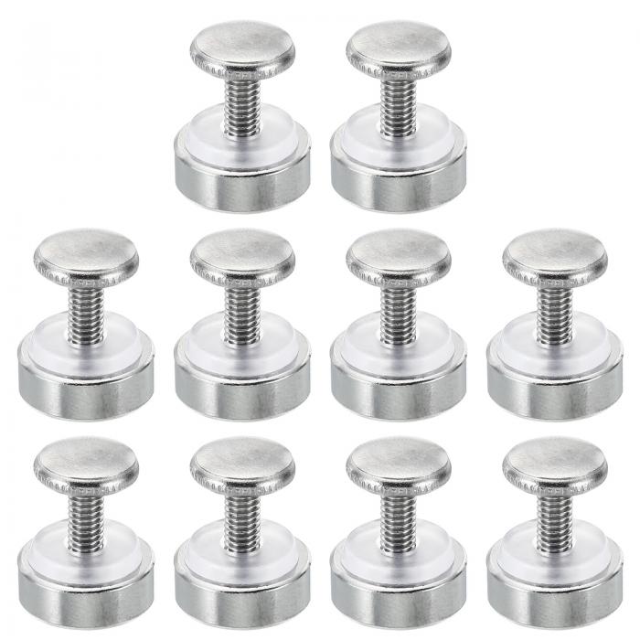 PATIKIL M4x12 スタンドオフネジとスペーサー 10個セット 壁取り付け用ハンドネジ金具 アクリルガラス..