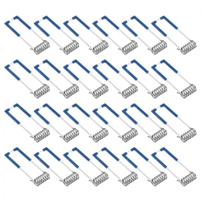 PATIKIL 51x15mm ダウンライトスプリングクリップ 50個 発光ダイオード 埋め込み型照明アクセサリー 固定クランプ シーリングランプ用 ブルー