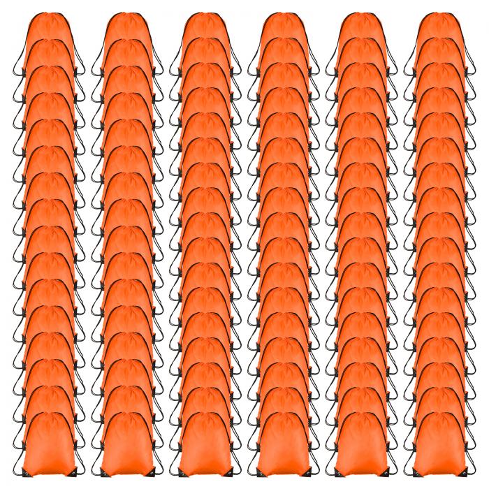 PATIKIL ドローストリングバックパック バルク100パック ドローストリングバッグ 210Dポリエステル ジ..