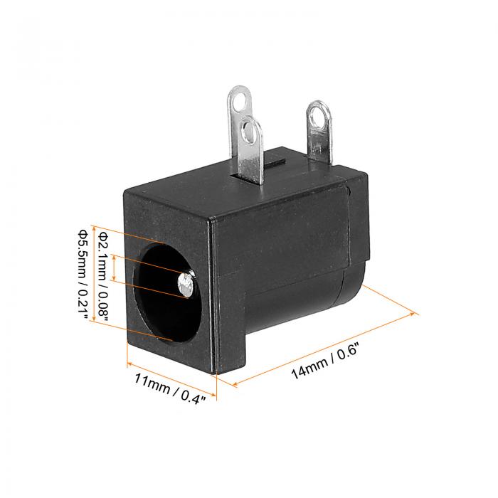 PATIKIL 5.5x2.1mm 直流電源コネクタ DC電源コネクタ 電源供給コネクタ 30個入り 3ピン PCB取付 メスプラグジャック 3