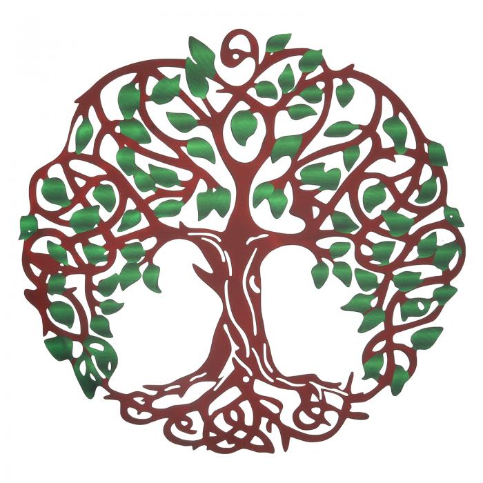 PATIKIL メタルツリーウォールデコレーション ライフツリーウォールスカルプチャーオーナメント 屋内外..