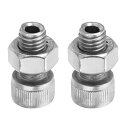 PATIKIL M10x20mm 六角穴付きネジ 2セット 円筒形 中空ボルトナットキット ランプねじ 切りねじ スルーホールファスナー 304ステンレス鋼