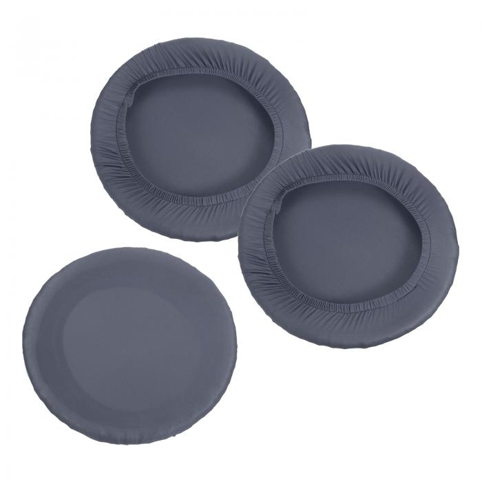 PATIKIL 9.5" スツールカバー ラウンド型 3個セット 弾力性バースツールカバー 直径11"-16"の椅子に適..