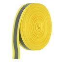 PATIKIL 反射テープストリップ 30mm x 50ヤード 高い視認性の反射テープ 縫い付け用 DIY 警告安全生地ウェビング 衣類 レインコート用 イエロ...