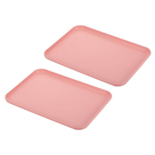 PATIKIL 12x9" ファストフードトレイ 2個セット PPプラスチック製 再利用可能な多目的で滑り止め ある長方形 サービングトレイ カフェテリア レストラン 家庭用キッチンに最適 ピンク色 PATIKIL 12x9" ファストフードトレイ 2個セット PPプラスチック製 再利用可能な多目的で滑り止め ある長方形 サービングトレイ カフェテリア レストラン 家庭用キッチンに最適 ピンク色