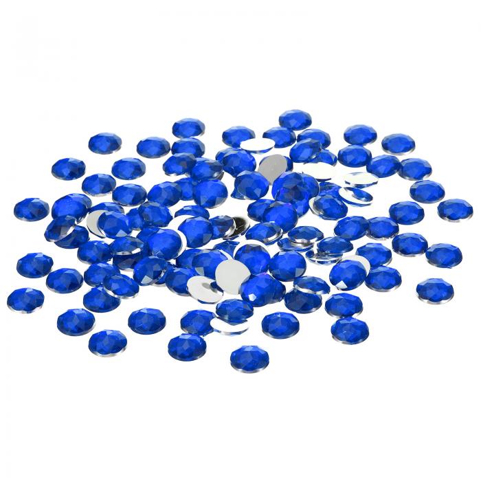 PATIKIL 15mmフラットバック丸型アクリルラインストーン 500個入り プラスチック 円形ジェム 宝石作り ..