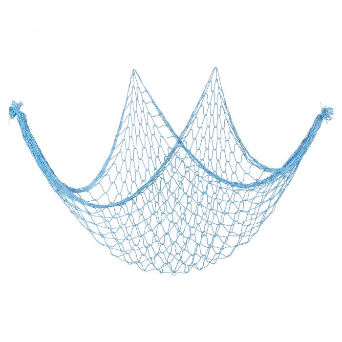 PATIKIL 漁網デコレーション 80" x 60" 地中海スタイル 写真撮影用自然な魚網パーティーアクセサリー ..
