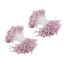 PATIKIL 2 mm 双頭花のおしべ 700個 造花 おしべ めしべ パッドパール フローラルおしべ DIY クリスマスカード 結婚式の装飾用 ライトパープル(3)