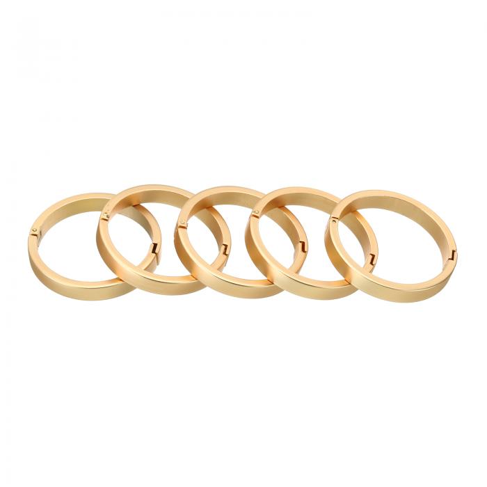 PATIKIL 34mm/1.3" バインダーリング 5個セット ペーパーリング ブックリング ルーズリーフバインダーリング インデックスカード ノートブック クラフト 教室 カレンダーに最適な小さな金属製リング