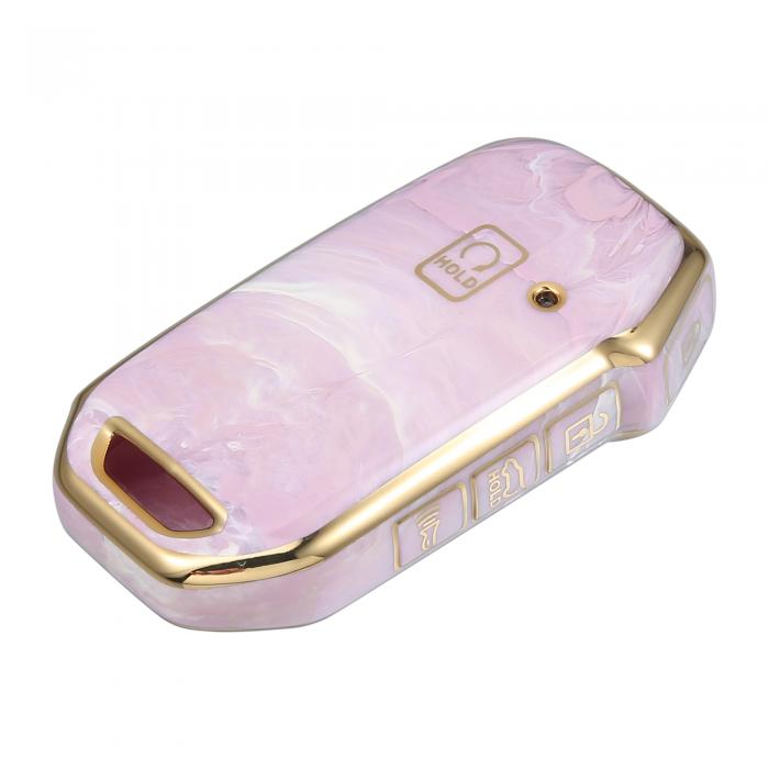 VekAuto Ki aに対応ソウル2020-2022用 キーフォブカバー TPUピンクリモートキーレススマートキーフォブケース保護シェル