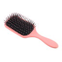 VOCOSTE パドルヘアブラシ スタイリングコーム カーリーストレートウェーブヘア用 理容ブラシツール 男性と女性用 1個 ピンク