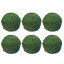 uxcell 6個 苔玉 3.5" 緑 装飾用苔玉 センターピースボウルや花瓶の充填材 ホームデコレーション用