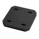 uxcell 120x120mmのフラットメンディングプレート 4mm厚のストレートブレース固定ブ ラケットコネクター 木材の修理や接合に最適 黒4個入り