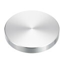 uxcell M10スレッド 50mm直径 丸いアルミディスクハードウェア1個 ガラステーブル用アルミニウムサークルディスクグラストップアダプター