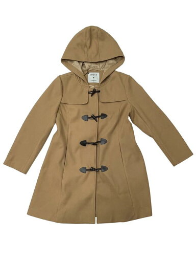 Allegra K コート 冬用 アウター ジャケット フード付き ボタンアップ ダッフル レディース カーキ L Allegra K コート 冬用 アウター ジャケット フード付き ボタンアップ ダッフル レディース カーキ L