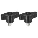 uxcell 2個セット クランピングネジノブ M6 x 10mm 304ステンレス鋼 T字型サムネジノブ ハンドル クイックリリース ハンドタイトニングノブ ...