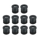 uxcell M6スレッド 丸いチューブ用インサート10個セット 16mm/0.63