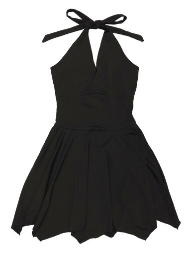Allegra K ミニドレス スケーターワンピース ホルター ディープ Vネック ノースリーブ レディース ブラック XL Allegra K ミニドレス スケーターワンピース ホルター ディープ Vネック ノースリーブ レディース ブラック XL